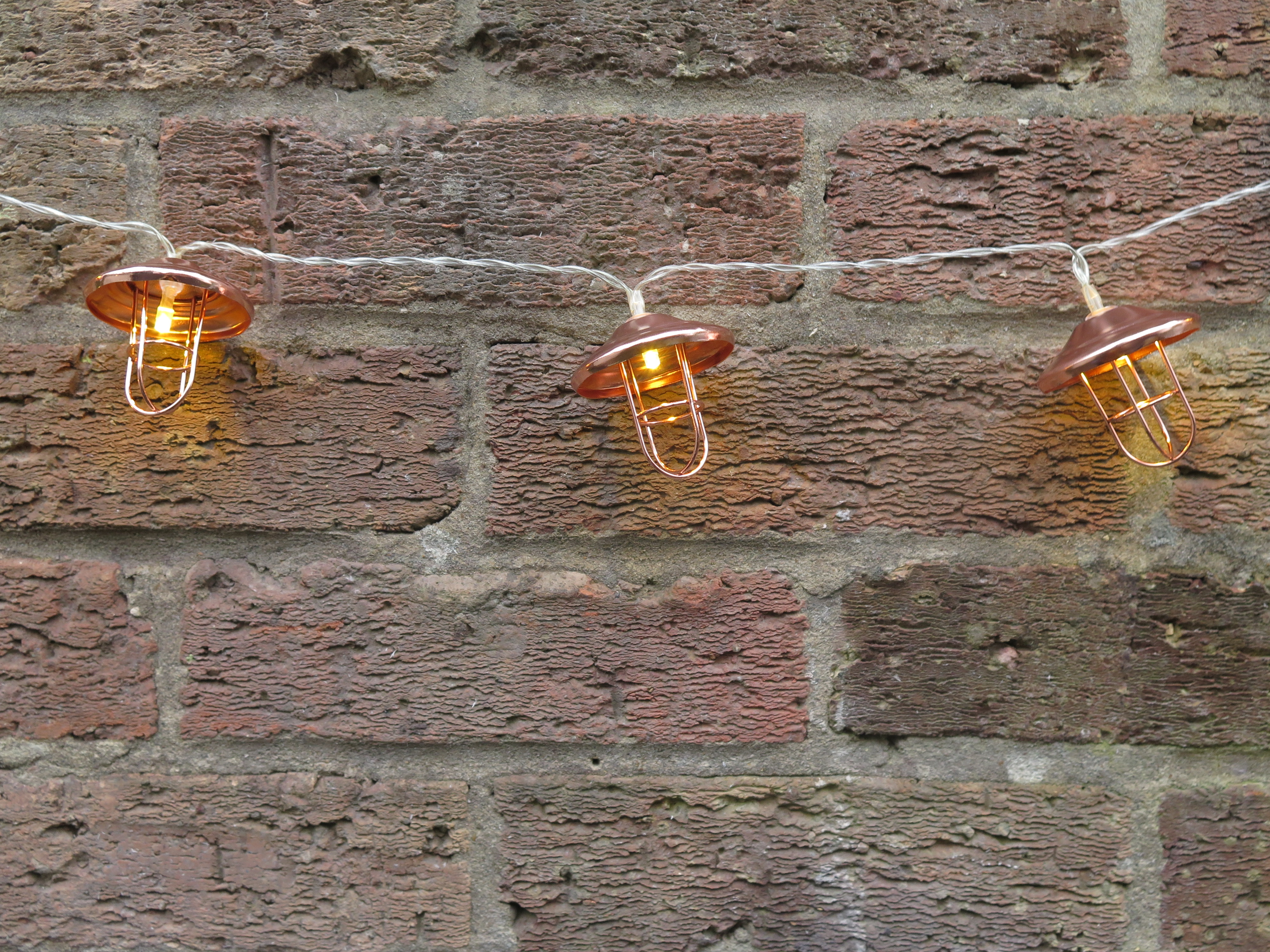 Copper Lantern String Lights Lavender and Leeks